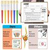 Picture of 10Pcs Paint Brushes for Kids, Anezus Kids Paint Brushes Toddler Large Chubby Paint Brushes Round and Flat Preschool Paint Brushes for Washable Paint Acrylic Paint