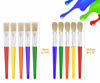 Picture of 10Pcs Paint Brushes for Kids, Anezus Kids Paint Brushes Toddler Large Chubby Paint Brushes Round and Flat Preschool Paint Brushes for Washable Paint Acrylic Paint