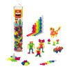 Picture of PLUS PLUS - Open Play Tube - 240 Piece Neon Color Mix - Construction Building Stem | Steam Toy, Interlocking Mini Puzzle Blocks for Kids
