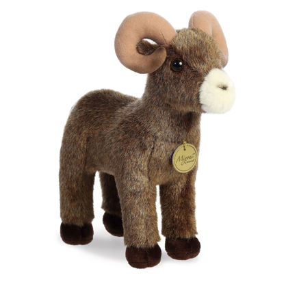 Picture of Aurora® Adorable Miyoni® Bighorn Sheep Stuffed Animal - Lifelike Detail - Cherished Companionship - Brown 11 Inches