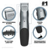 Picture of WAHL Groomsman Corded or Cordless Beard Trimmer for Men - Rechargeable Grooming Kit for Facial Hair - Beard Trimmer & Groomer - Model 9918-6171V