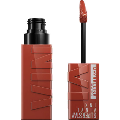 Picture of MAYBELLINE New York Super Stay Vinyl Ink Longwear No-Budge Liquid Lipcolor Makeup, Highly Pigmented Color and Instant Shine, Extra, Red Lipstick, 0.14 fl oz, 1 Count