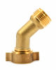 Picture of Camco 45 Degree Hose Elbow- Eliminates Stress and Strain On RV Water Intake Hose Fittings, Solid Brass (22605)