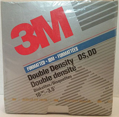 Picture of 3M Double Sided Double Density 3.5" Diskette Floppy Disk Box of 10