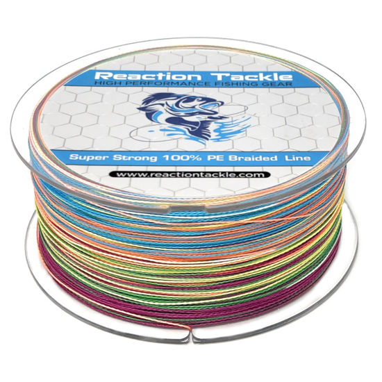 GetUSCart- Reaction Tackle Braided Fishing Line Multi-Color 20LB