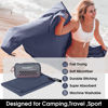 Picture of 4Monster Camping Towels Super Absorbent, Fast Drying Microfiber Travel Towel, Quick Dry Ultra Soft Compact Gym Towel for Swimming Beach Hiking Yoga Travel Sports Backpack (59.00" x 30.00", Navy Blue)