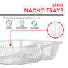 Picture of 22oz Plastic Nacho Trays (25 Pack) Large Disposable Tray for Nachos & Cheese Dip, Concession Stand Supplies, Movie Night Snacks for Kids, Carnival Party Decorations, Food Boats, Snack Containers