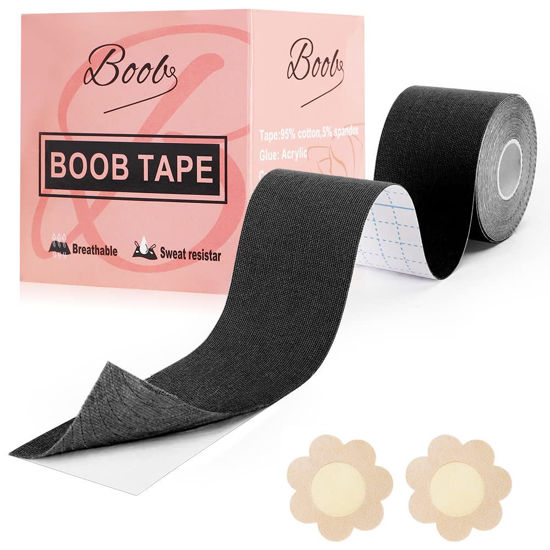 GetUSCart- Boob Tape, Boobytape for Breast Lift, Bob Tape for Large Breasts  Skin-Friendly & Waterproof Breast Tape