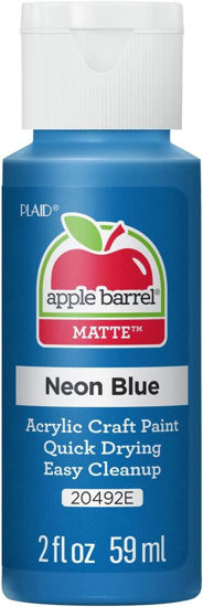 Picture of Apple Barrel Acrylic Paint in Assorted Colors (2 oz), 20492, Neon Blue