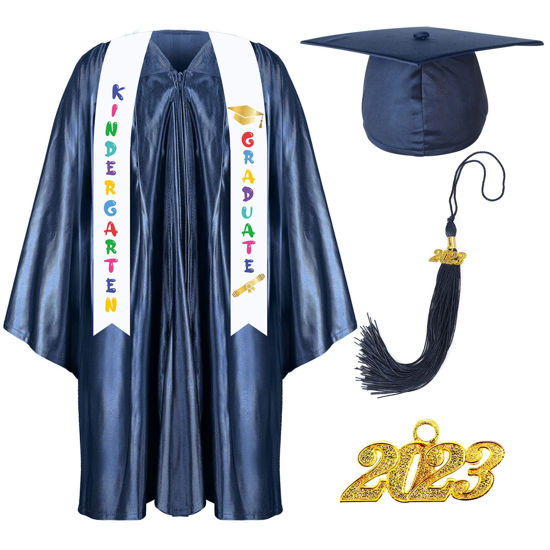 10 x Children's Graduation Gown and Stole Sets in Matt Finish (7-13yrs)