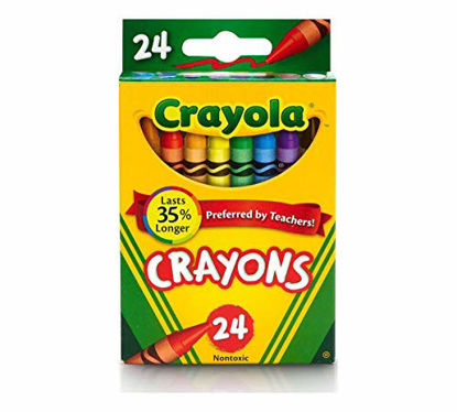 Picture of Crayola 24 Count Box of Crayons Non-Toxic Color Coloring School Supplies (2 Packs)