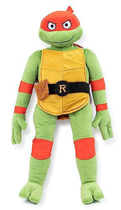 Picture of Nickelodeon Teenage Mutant Ninja Turtles Raphael Plush Pillow Buddy - Super Soft Stuffed Character Pillow - Polyester Microfiber, 26 Inches