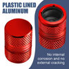 Picture of Tire Valve Stem Caps - Tire Air Caps Cover 8 Pack N2 Nitrogen Logo Corrosion Resistant Premium Alloy Universal for Car Truck Motorcycle Bike-Red