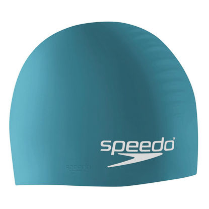 Picture of Speedo Unisex-Adult Swim Cap Silicone, Dark Teal