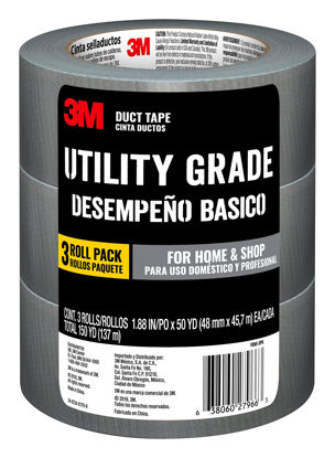 Picture of 3M Utility Duct Tape 1950-3PK 1.88 in x 50 yd (48mm x 45.72m), 3 Rolls/Pack