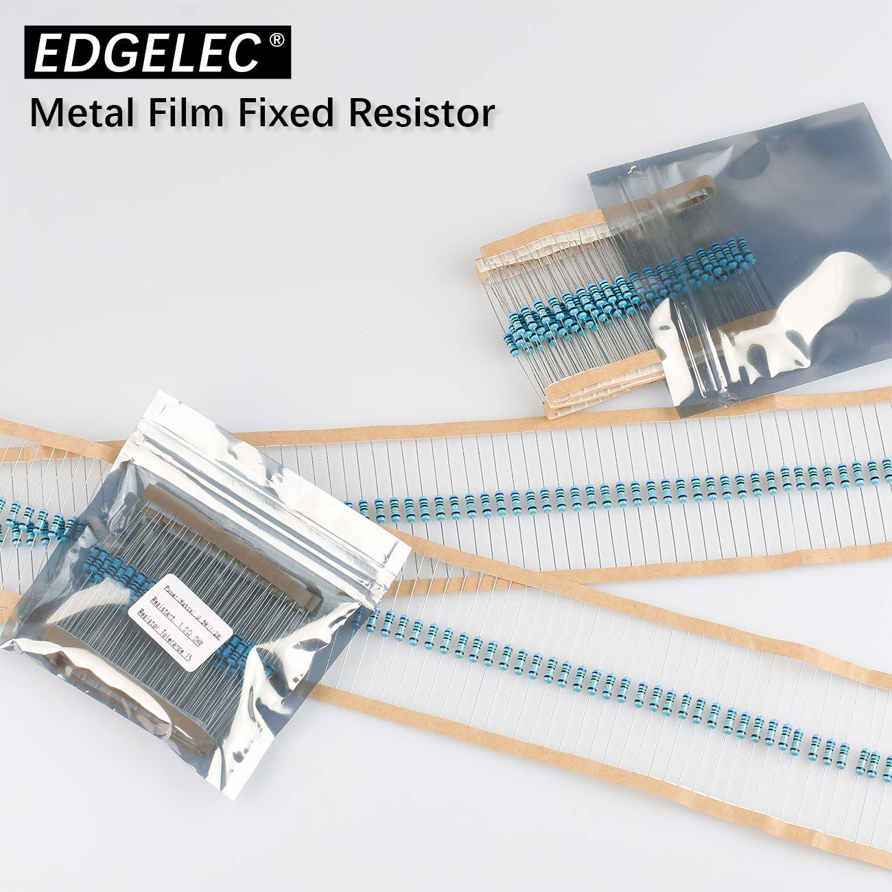 EDGELEC 100x 3,6 KOhm Widerstand – 1/2 W (0,5 Watt), ±1% Toleranz, Metallfilm, Axial Bedrahtet – Für Arduino & Elektronik