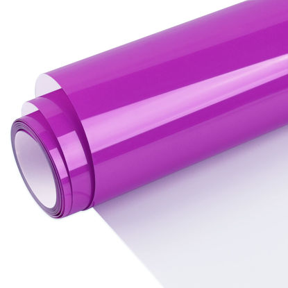 Picture of WRAPXPERT Puff Vinyl Heat Transfer Purple 3D Puffy HTV Iron on Vinyl for Tshirts,Easy Cut/Weed Foaming HTV for Heat Press,Clothing,10"x5ft