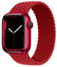 Picture of Proworthy Braided Solo Loop Compatible With Apple Watch Band 42mm 44mm 45mm for Men and Women, Stretch Nylon Elastic Strap Wristband for iWatch Series SE 7 6 5 4 3 2 1 (Red, XS)
