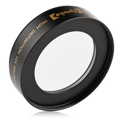 Picture of Opteka Achromatic 10x Diopter Close-Up Macro Lens for Sony E-Mount a7r, a7s, a7, a6300, a6000, a5100, a5000, a3000, NEX-7, 6, 5T, 5N, 5R Digital Cameras (Fits 40.5mm, 49mm and 58mm Threaded Lenses)