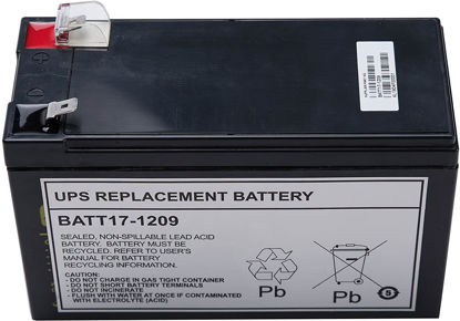 Picture of APC Worldwide Power Supply UPS Replacement Battery UPS Models BE650G, BE750G, BR700G, RBC17 (BATT17-1209)
