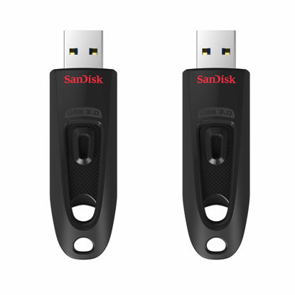 Picture of SanDisk 64GB 2-Pack Ultra USB 3.0 Flash Drive (2x64GB) - SDCZ48-064G-GAM462, Black