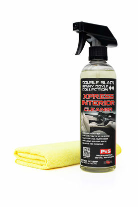 Picture of P&S Professional Detail Products - Xpress Interior Cleaner w/One Premium Microfiber Towel by The Rag Company - Perfect for Cleaning All Vehicle Interior Surfaces of Traffic Marks (2 Piece Set)