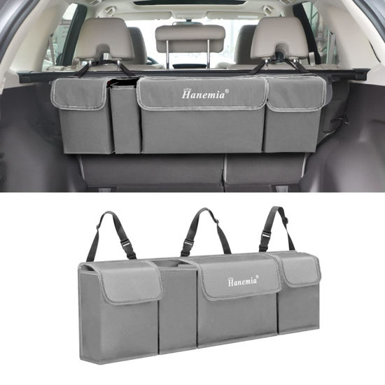 Multi-Pocket Car Trunk Organizer Hanging Back Seat Storage Bag with 10  Pockets Waterproof Oxford Cloth Universal Storage Pocket