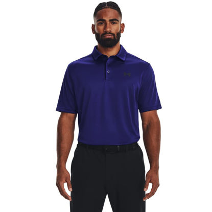 Picture of Under Armour Men's Tech Golf Polo , (468) Sonar Blue / / Black , Small