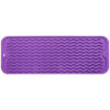 Picture of MicoYang Silicone Dish Drying Mat for Multiple Usage,Easy clean,Eco-friendly,Heat-resistant Silicone Mat for Kitchen Counter,Sink,Bar,Bottle,or Cup Purple M 17 inches x 6 inches