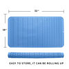 Picture of MicoYang Silicone Dish Drying Mat for Multiple Usage,Easy clean,Eco-friendly,Heat-resistant Mat for Kitchen Counter or Sink,Refrigerator or Drawer Liner Lichen Blue XXXXL 32 inches x 18 inches