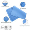 Picture of MicoYang Silicone Dish Drying Mat for Multiple Usage,Easy clean,Eco-friendly,Heat-resistant Mat for Kitchen Counter or Sink,Refrigerator or Drawer Liner Lichen Blue XXXXL 32 inches x 18 inches