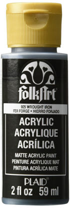 Picture of FolkArt Craft, 2 oz, Matte Finish Acrylic Paint, 2 fl oz, Wrought Iron