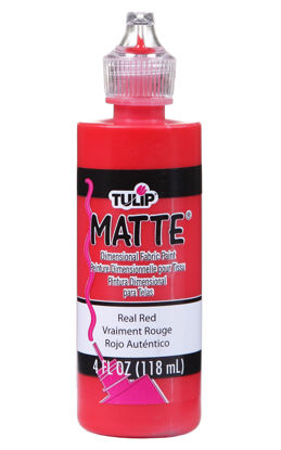 Picture of Tulip Dimensional Fabric Paint 15558 Dfpt 4Oz Matte Real Red, 4 Fl Oz (Pack of 1)