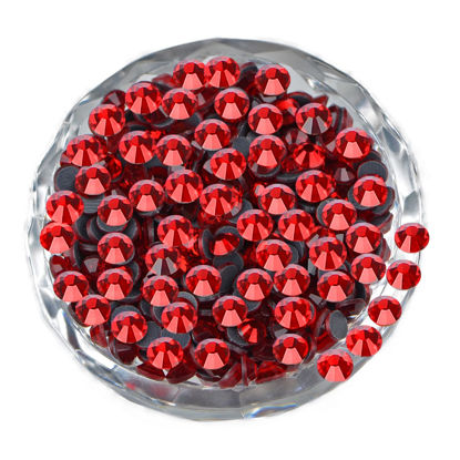 Picture of LPBeads 3000 Pieces SS16 Siam Hotfix Rhinestones Flatback Round Crystal Glass Rhinestones Gems for Crafts Nail Face Art Clothes Shoes Bags DIY