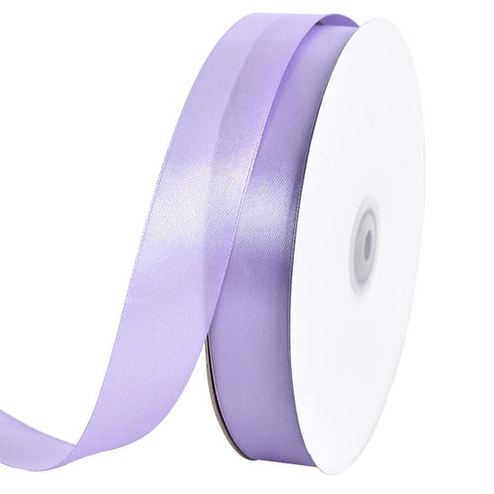  Mayreel Purple Satin Ribbon 1 Lilac Ribbon Lavender