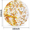 Picture of AMOR 16 inch Inflatable Beach Ball Swimming Pool Balls Glitter Beach Ball for Summer Parties Birthday Pool Party Favors