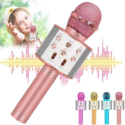 Picture of ZZLWAN Girl Toys Microphone for Kids,4 5 Year Old Girl Birthday Gifts,6 7 8 9 10 Year Old Girl Gifts Ideas,Girls Toys Age 6-8,Girl Toys Age 6-7,Girls Toys 8-10 Years Old