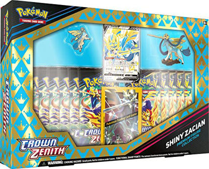 Picture of Pokémon TCG: Crown Zenith Premium Figure Collection - Shiny Zacian/Zamazenta (One at Random)