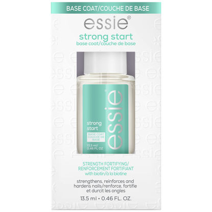 Picture of essie Nail Care, 8-Free Vegan, Strong Start Base Coat, strengthening nail polish, 0.46 fl oz