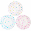 Picture of Shower Caps, 3 Pcs Waterproof Bath Caps Plastic Reusable Shower Caps Elastic Band Bath Hair Hat for Women Ladies Spa Salon