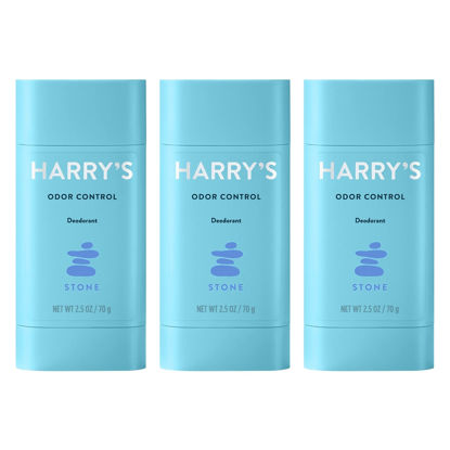 Picture of Harry's Men's Odor Control Deodorant, Aluminum-Free, Stone, 2.5 Oz, 3 Count (pack of 1)