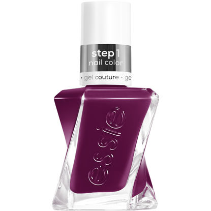 Picture of Essie Gel Couture Long-Lasting Nail Polish, 8-Free Vegan, Vibrant Purple, Paisley The Way, 0.46 fl oz