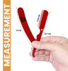 Picture of Utopia Care Professional Barber Straight Edge Razor Safety with 100-Pack Derby Blades - 100 Percent Stainless Steel (Red)
