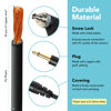 Picture of Foto&Tech 3.5 mm to Male Flash PC Sync Cable, 14 Inch Coiled Cord with Screw Lock, Compatible with Nikon Canon and Most DSLR Cameras PocketWizard Plus III Plus II Mini Phone PC1 (2 Pieces)
