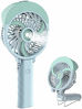 Picture of HandFan Portable Misting Fan, 55ml Large Water Tank, Rechargeable Handheld Personal Mister Fan, Battery Operated Water Spray Mist Fan, 180°Foldable, for Travel, Beach, Camping, Outdoors, Makeup(Green)
