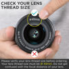 Picture of 49MM 0.43x Altura Photo Professional HD Wide Angle Lens (w/Macro Portion) for Canon EOS M50 M M2 M3 M5 M6 Mark II M10 M100 M200 Mirrorless Cameras