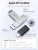 Picture of MFi Certified Flash Drive 256GB for iPhone USB Memory Stick Thumb Drives High Speed USB Stick,Photo Stick External Storage for iPhone/iPad/Android/PC