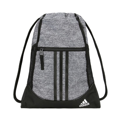 Picture of adidas Alliance II Sackpack, Jersey Onix Grey/Black/White, One Size