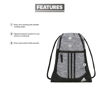 Picture of adidas Alliance II Sackpack, Jersey Onix Grey/Black/White, One Size