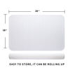 Picture of MicoYang Silicone Dish Drying Mat for Multiple Usage,Easy clean,Eco-friendly,Heat-resistant Silicone Mat for Kitchen Counter or Sink,Refrigerator or Drawer Liner Translucent XXXL 28 inches x 18 inches